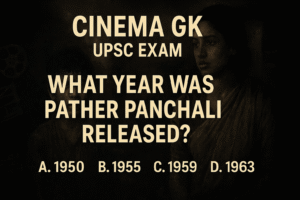 Cinema GK UPSC Practice Questions