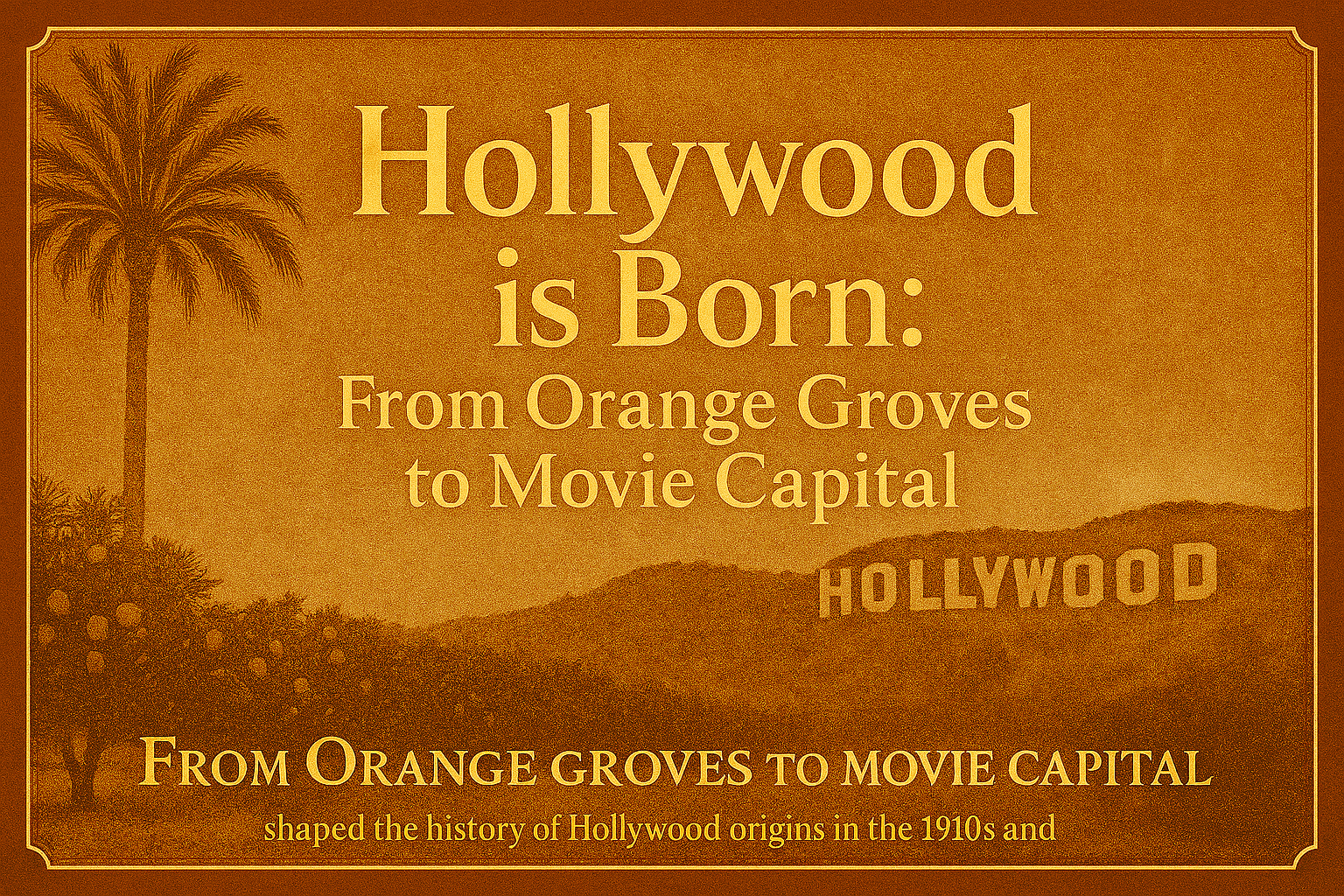 Hollywood Utpatti Ki Kahani: Santare Ke Baganon Se Cinema Ki Rajdhani Tak