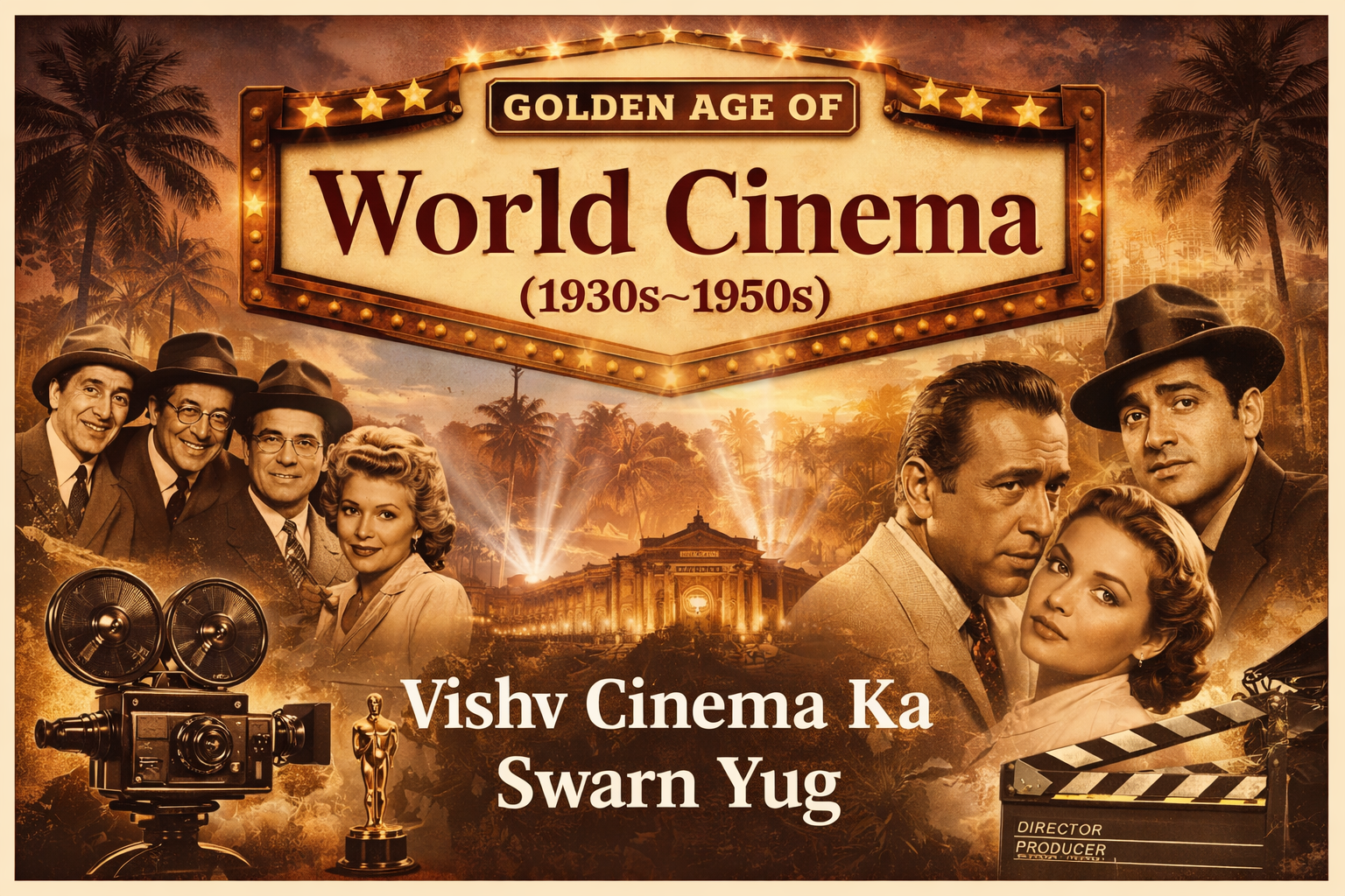 विश्व सिनेमा का स्वर्ण युग (1930s–1950s), स्टूडियो और सितारे