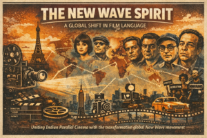 1960 के दशक में न्यू वेव सिनेमा के फिल्मकारों द्वारा यथार्थवादी शैली और ऑट्योर फिल्म भाषा के प्रयोग को दर्शाता दृश्य