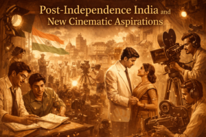 Post-Independence India shaping new cinematic aspirations in early Bollywood films
