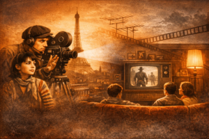 Television Challenge And New Wave Cinema era showing filmmakers experimenting with modern visual styles during the transitional years of the 1950s–1970s.