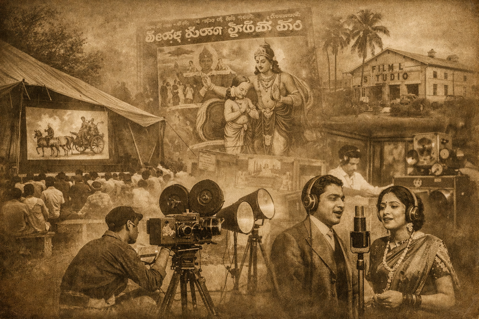 तेलुगु सिनेमा का इतिहास मूक युग से ध्वनि तक