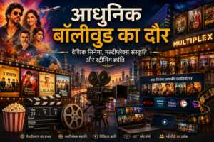 आधुनिक बॉलीवुड का दौर जिसमें मल्टीप्लेक्स संस्कृति, वैश्वीकरण और स्ट्रीमिंग प्लेटफॉर्म ने हिंदी सिनेमा को बदला