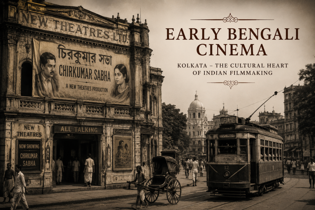 early history of Bengali cinema and Kolkata film culture