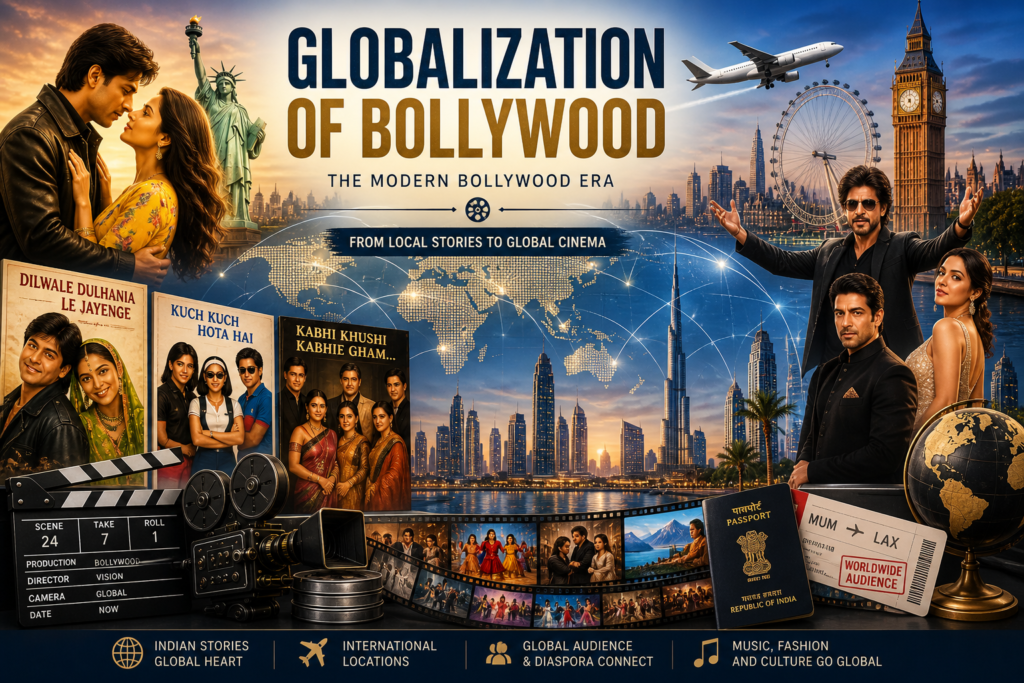 globalization during the modern Bollywood era and rise of international cinema culture