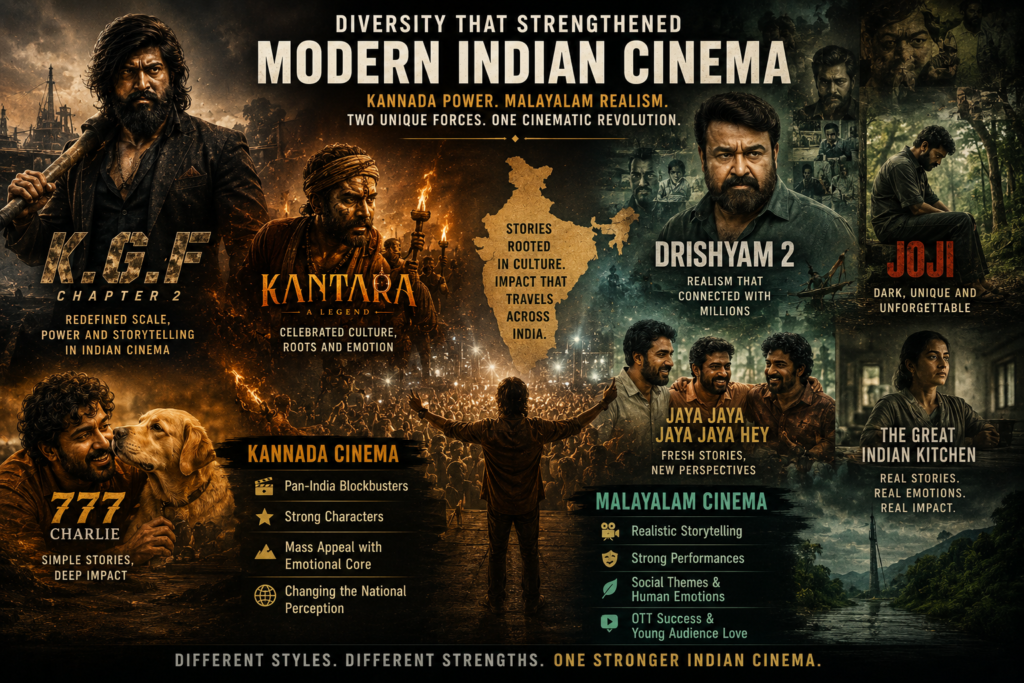 Kannada and Malayalam cinema influencing modern Indian cinema