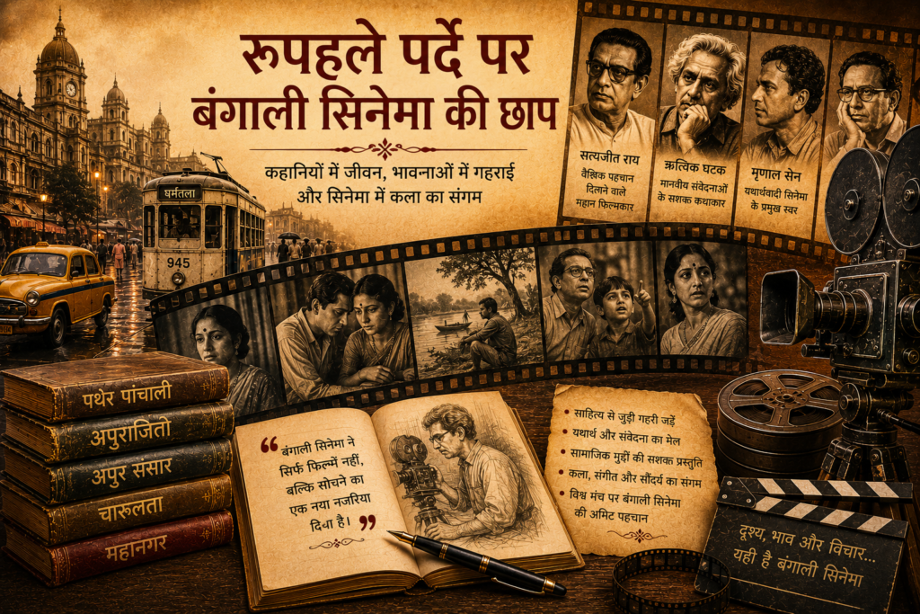 बांग्ला फिल्म निर्माताओं से प्रभावित समानांतर सिनेमा आंदोलन