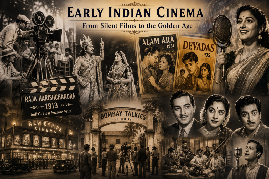 early Indian cinema silent film era and golden age of Indian cinema