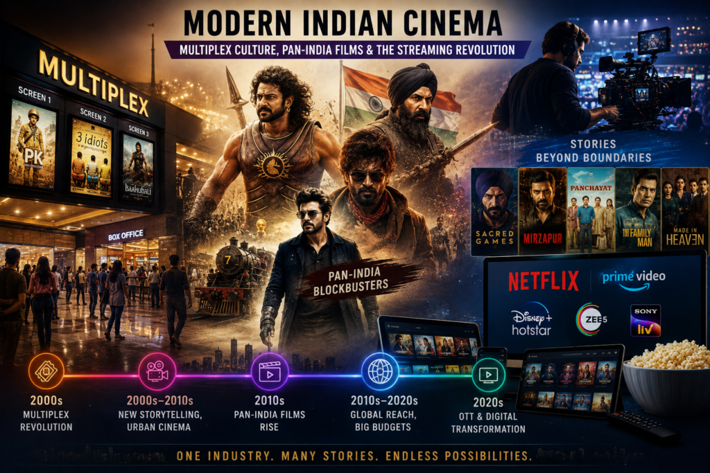 modern Indian cinema multiplex culture and streaming revolution