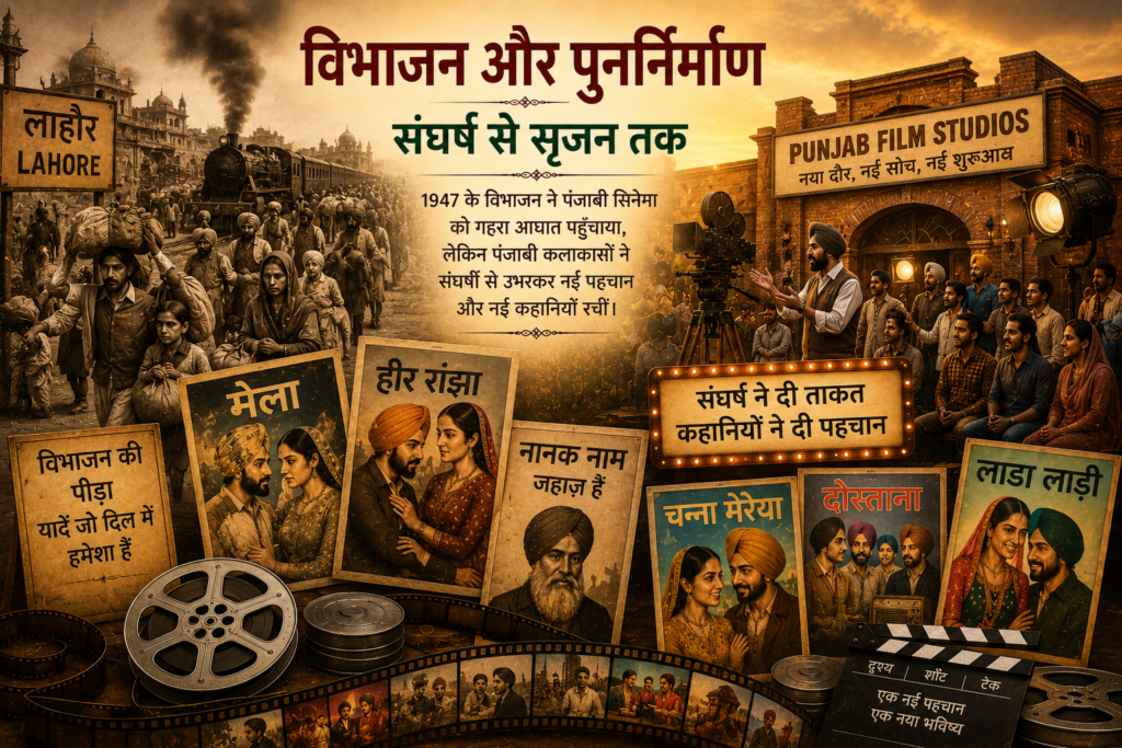 1947 के विभाजन के बाद पंजाबी सिनेमा का पुनर्निर्माण