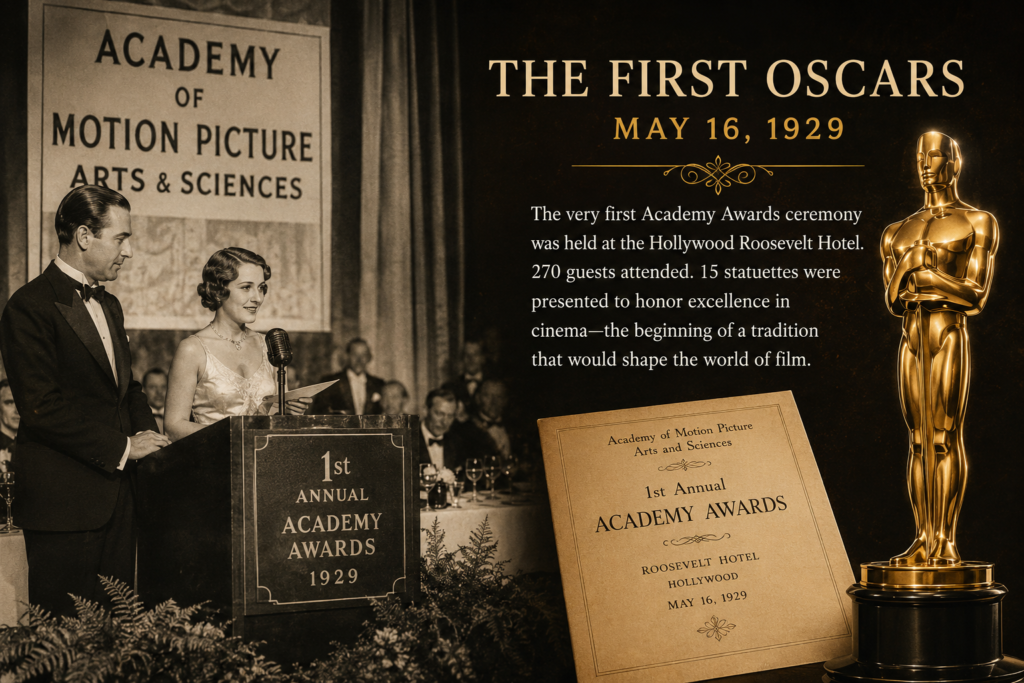 First Academy Awards ceremony held in 1929