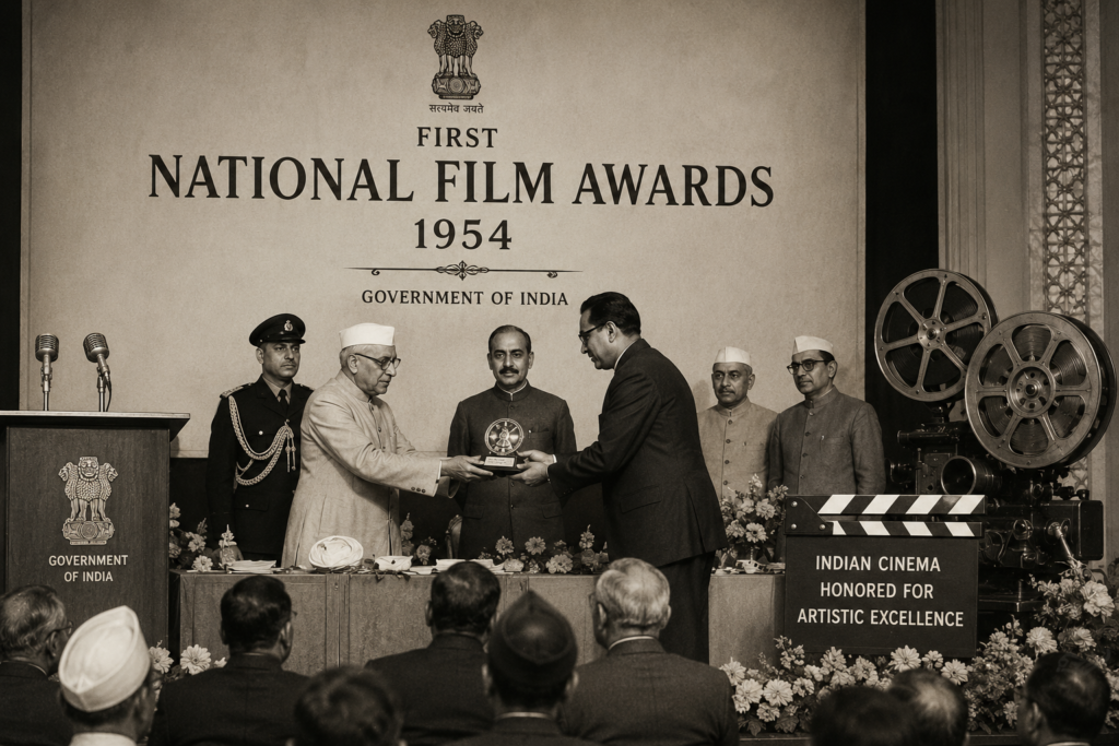 First National Film Awards ceremony in 1954
