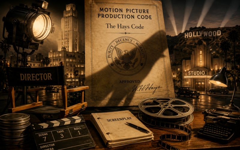 The Hays Code shaping filmmaking during Classical Hollywood.