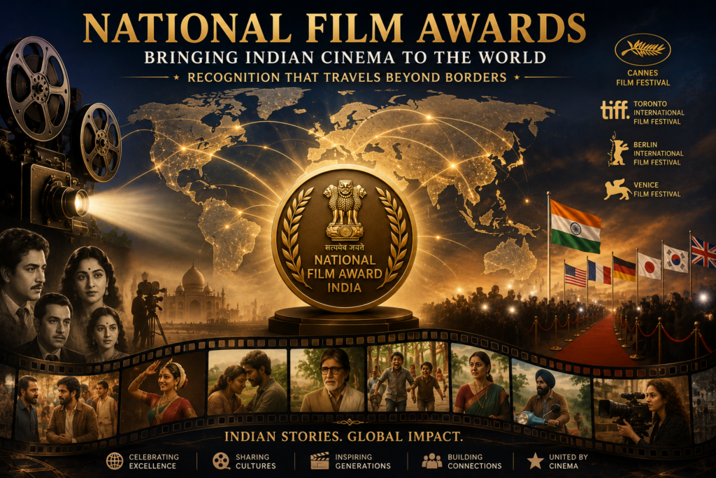 Global recognition of Indian cinema through the National Film Awards