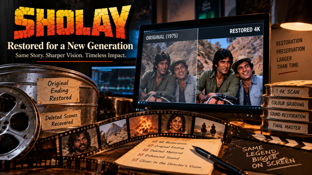Sholay 4K restoration and preservation of the 1975 film